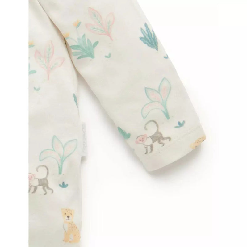 Purebaby Zip Growsuit Jungle Dream