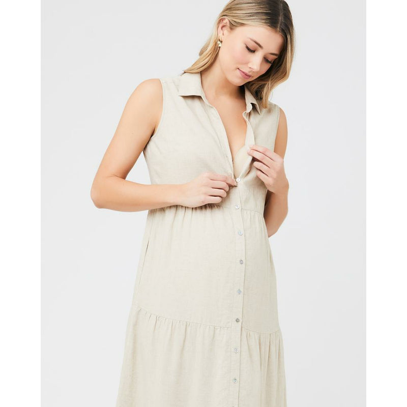 Sale Ripe Dress Tiered Tracy Natural