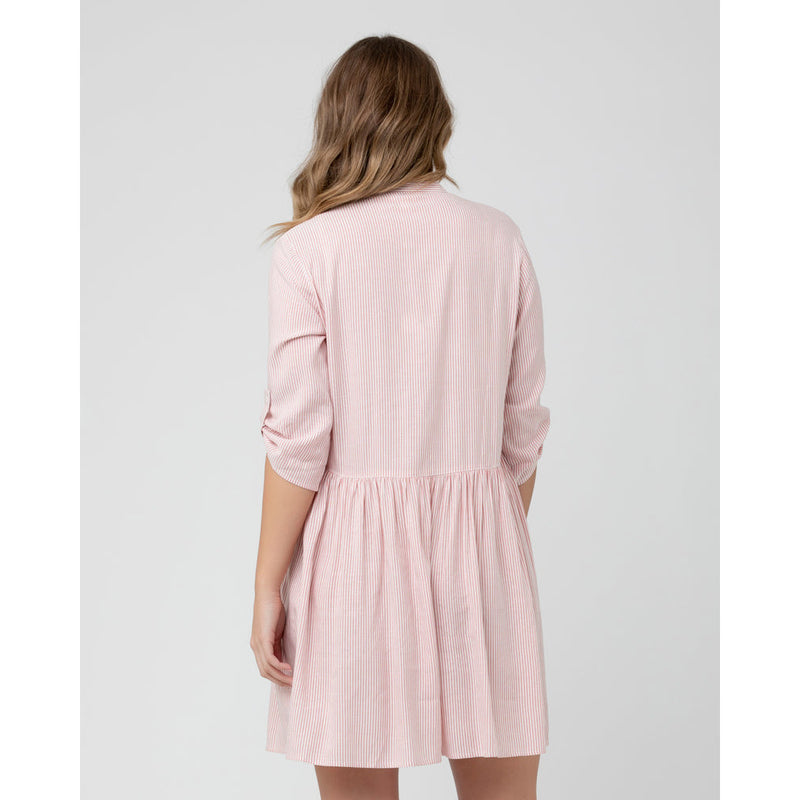Ripe Dress Sam Stripe Terracotta/White