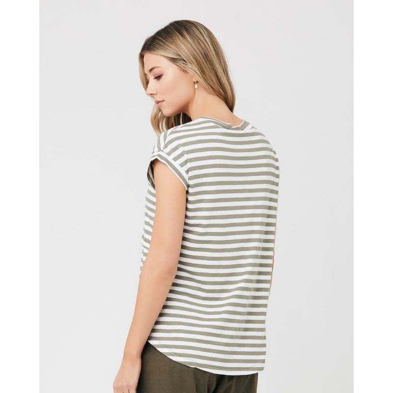 Ripe Tee Lionel Nursing Moss/White