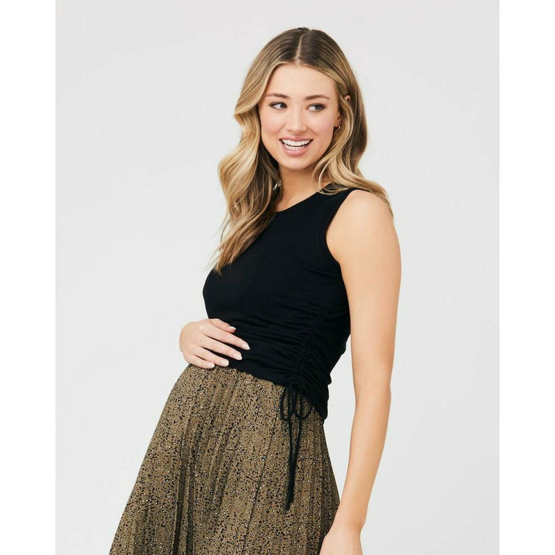 SALE Ripe Tank Jodie Rouched Rib Black