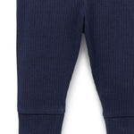 Purebaby Rib Leggings Navy