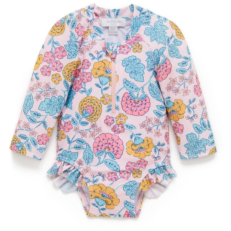 Sale Purebaby Swimwear Long Sleeve Swimsuit Sweet Marigold