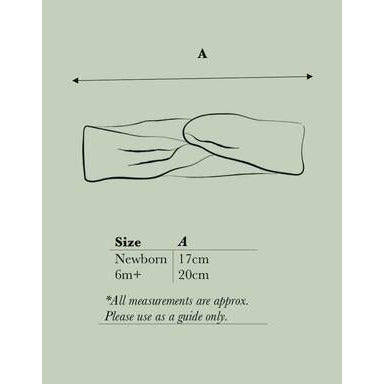 Pop Ya Tot Twist Top Headband Soft Moss