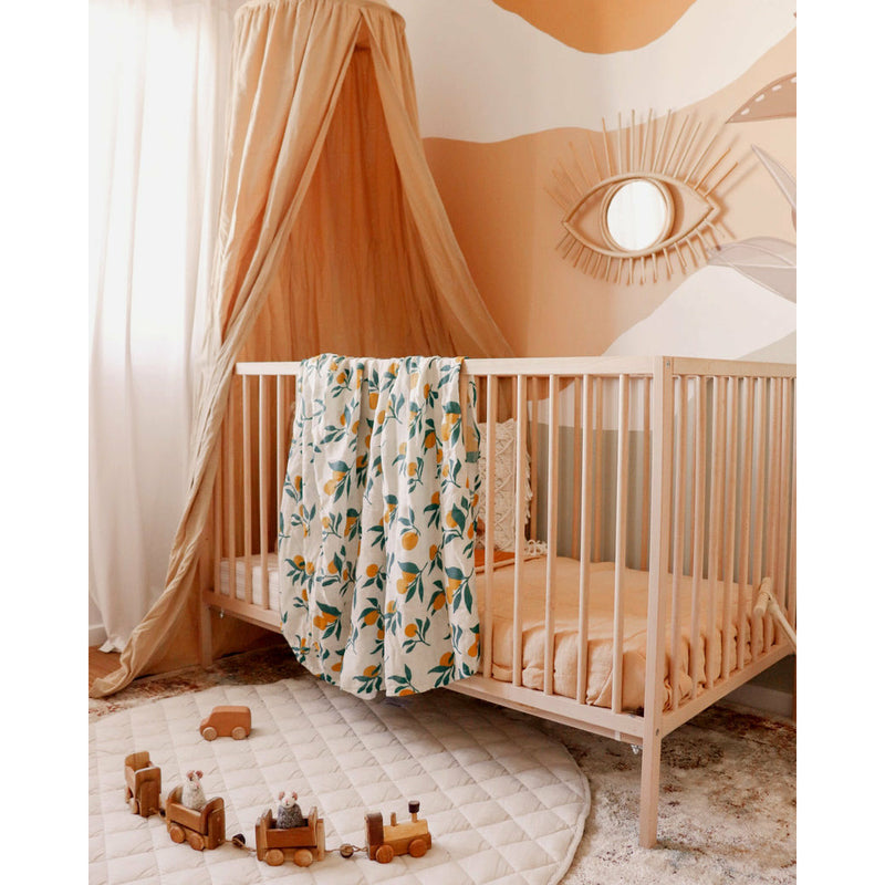 Fox & Fallow Organic Muslin Wrap Swaddle Lemons