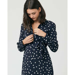 Ripe Spot Shirt Dress Navy/White
