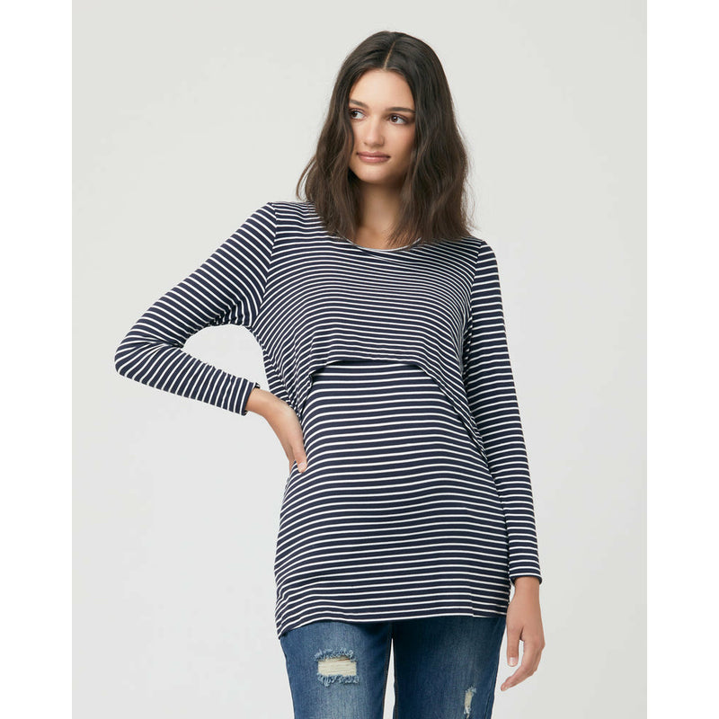 Ripe Stripe Swing back Nursing Top