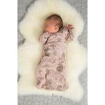 Merino Kids Merino Gown Foraging Friends Misty Rose