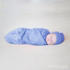 merino kids cocooi babywrap & beanie - sky blue