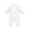 Purebaby Premi crossover Growsuit - Blue Leaf