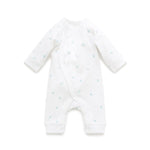 Purebaby Premi crossover Growsuit - Blue Leaf