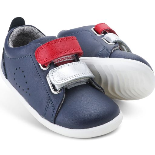Bobux First Walker Step Up Trainer Grass Court Switch Navy