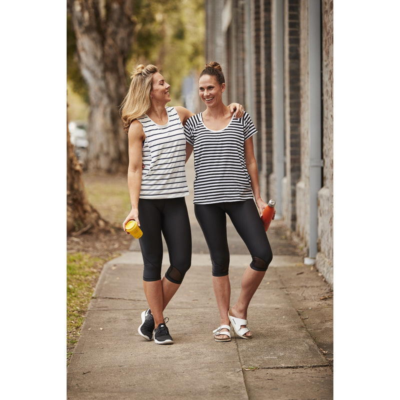 Hello Monday Top - Essential Tee  Stripe (B & W)