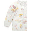 Purebaby Growsuit Woodland Flower Zip