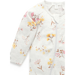 Purebaby Growsuit Woodland Flower Zip