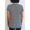 Hello Monday Top - Essential Tee  Stripe (B & W)
