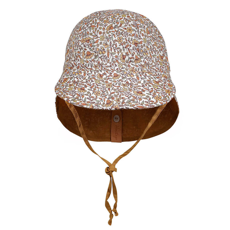 Bedhead Baby/Toddler Reversible Flap Sun Hat Mary/Maize