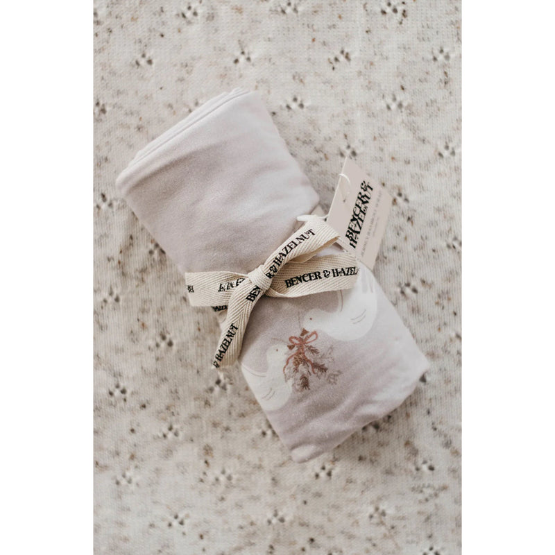 Bencer & Hazelnut Christmas Swaddle Turtle Dove