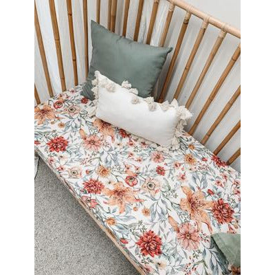 Pop Ya Tot Muslin Bassinet/Cot Sheet Le Piccadilly