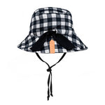 Bedhead Reversible Linen Bucket Hat Blake/Ebony