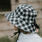 Bedhead Reversible Linen Bucket Hat Blake/Ebony