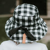Bedhead Reversible Linen Bucket Hat Blake/Ebony