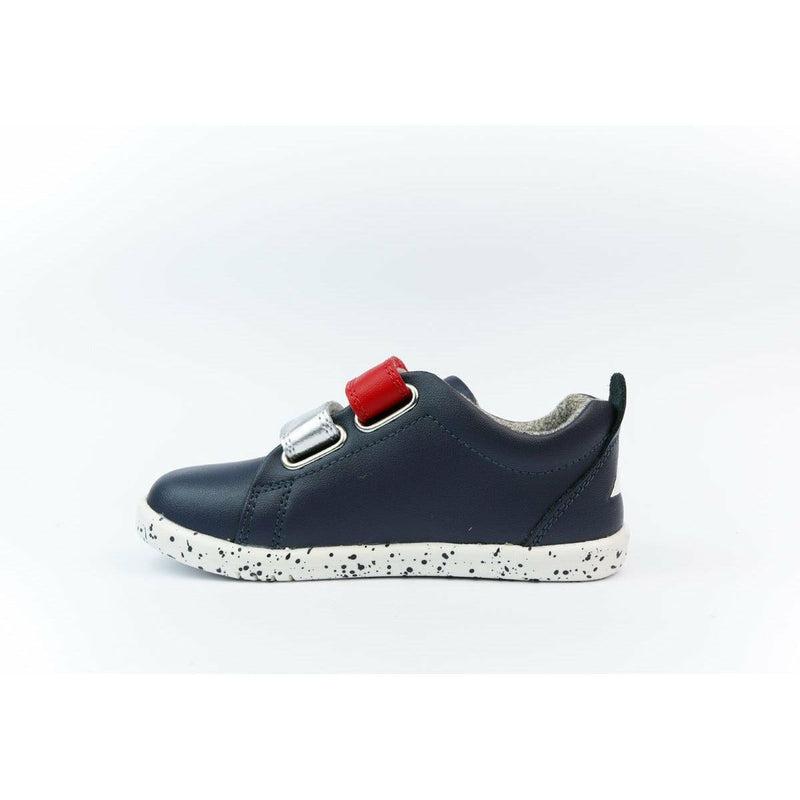 Bobux KP Trainer Grass Court Switch Navy (Red & Silver)