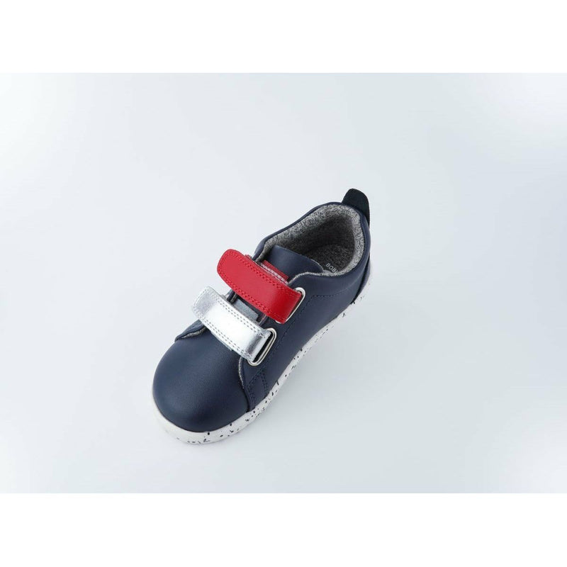 Bobux KP Trainer Grass Court Switch Navy (Red & Silver)