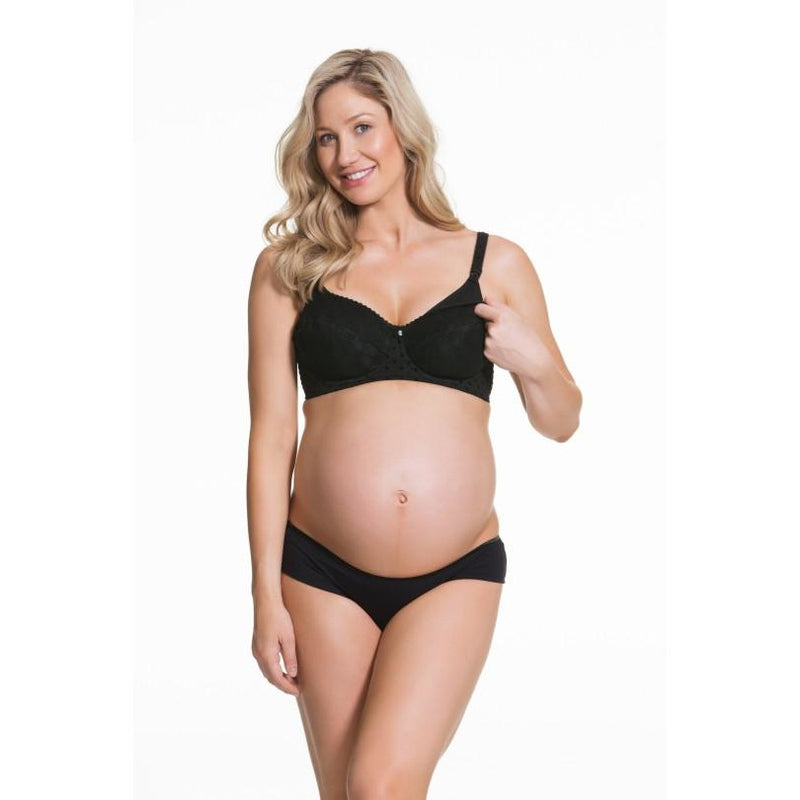 SALE Cake Maternity Parfait Flexi Wire Lace Bra Black