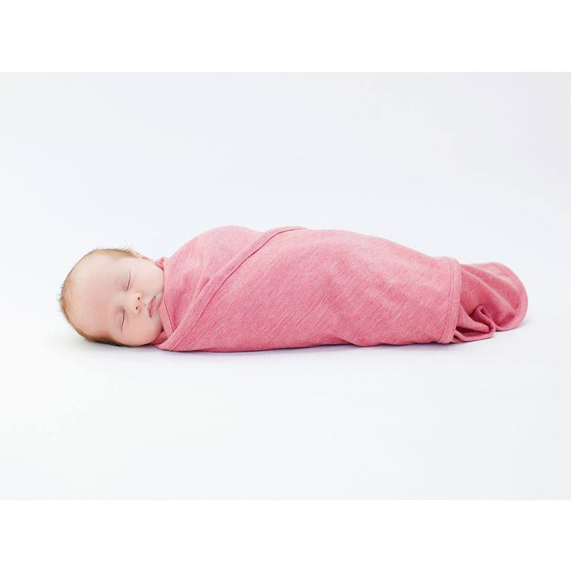 merino kids cocooi babywrap & beanie - pink