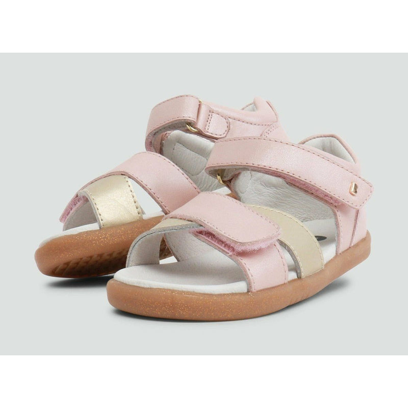 SALE Bobux I Walk Sandal Sail Seashell Shimmer + Gold