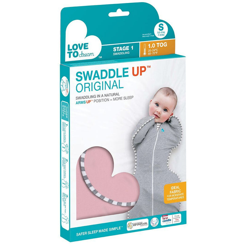 Love To Dream Original Swaddle Up 1.0 Tog Pink