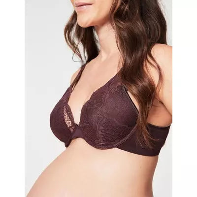 Cake Maternity - Truffles Plunge Bra - Brown