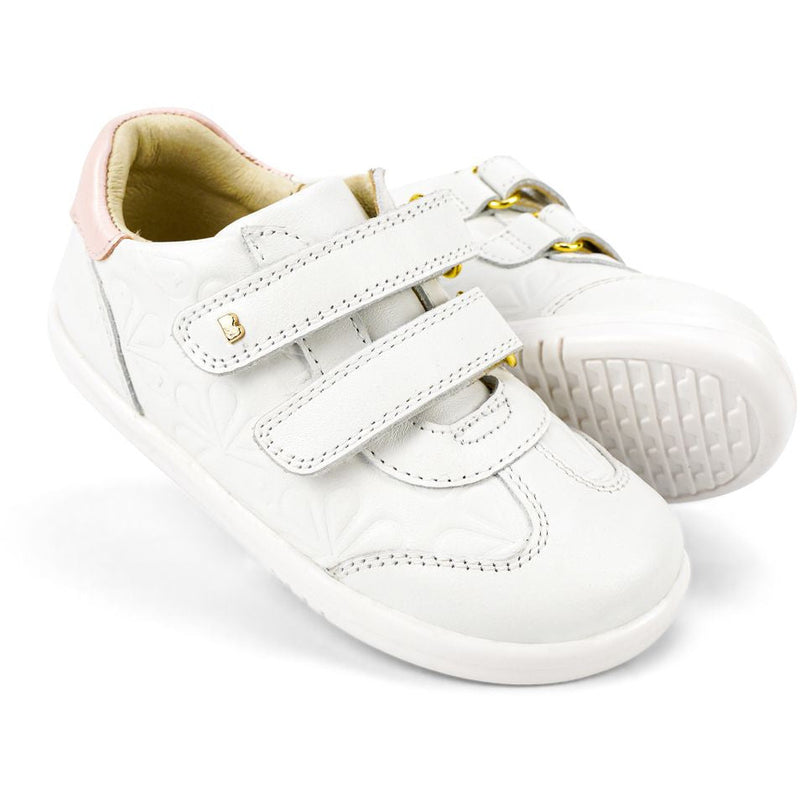 Bobux I Walk Trainer Sprite Embossed White/Seashell Shimmer